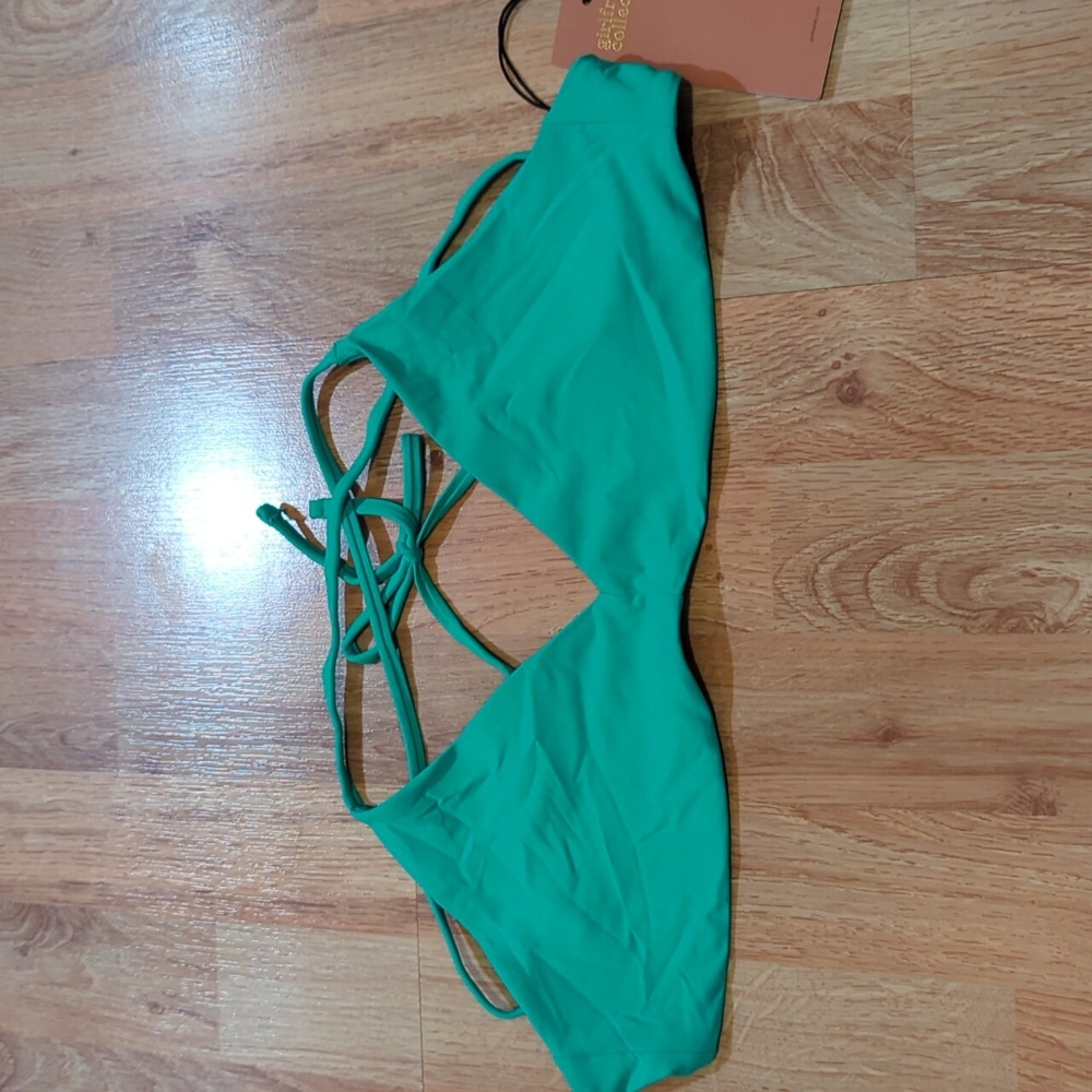 Tie on swim top
